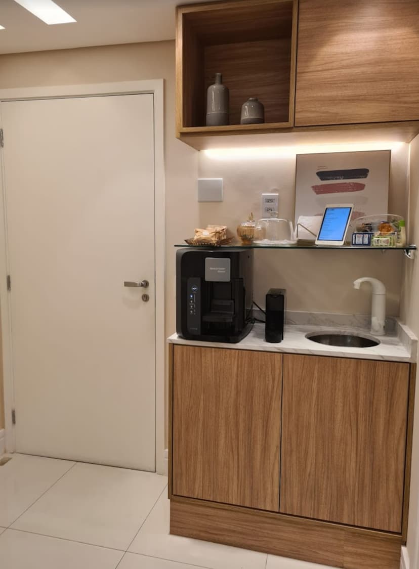 Área de café e espera